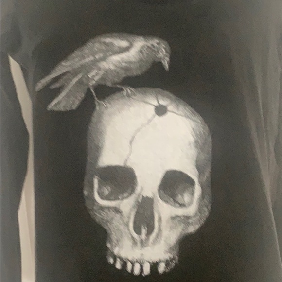 Aritzia Skull & Bird Graphic Long-Sleeved Tee - Picture 2 of 3